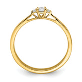 First Promise 14k 1/8 carat Lab Grown Diamond VS/SI+ G+ Complete Petite Engagement Ring